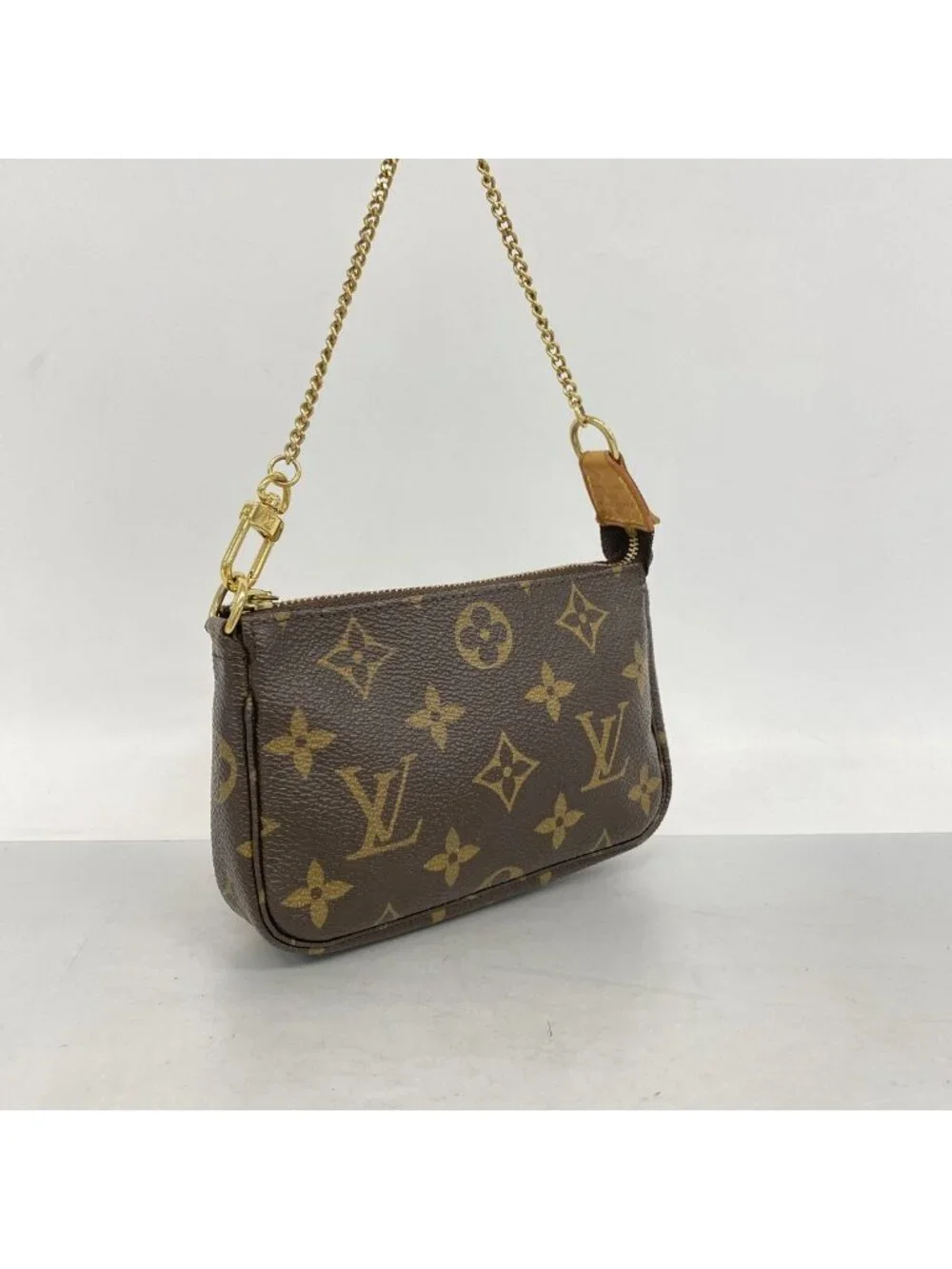 Louis Vuitton Pouch Monogram Mini Pochette Accessoires Brown